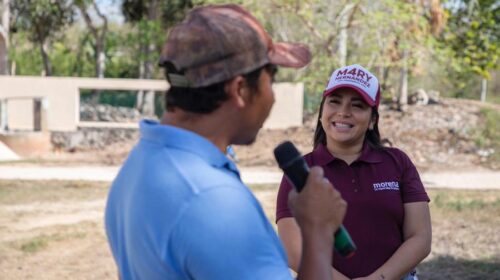 Hace candidata de Morena nueva Visita a las comunidades mayas