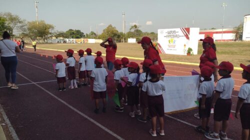 Inauguran la mini-olimpiada de nivel preescolar, en FCP